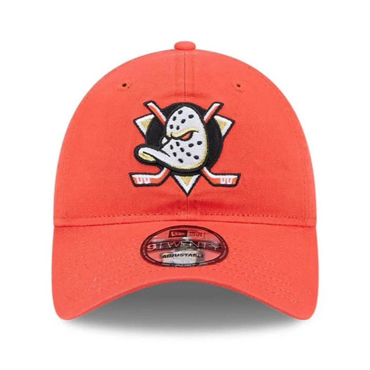New Era - Anaheim Ducks NHL Official Team Colours Orange 9TWENTY Adjustable Cap (Orange)