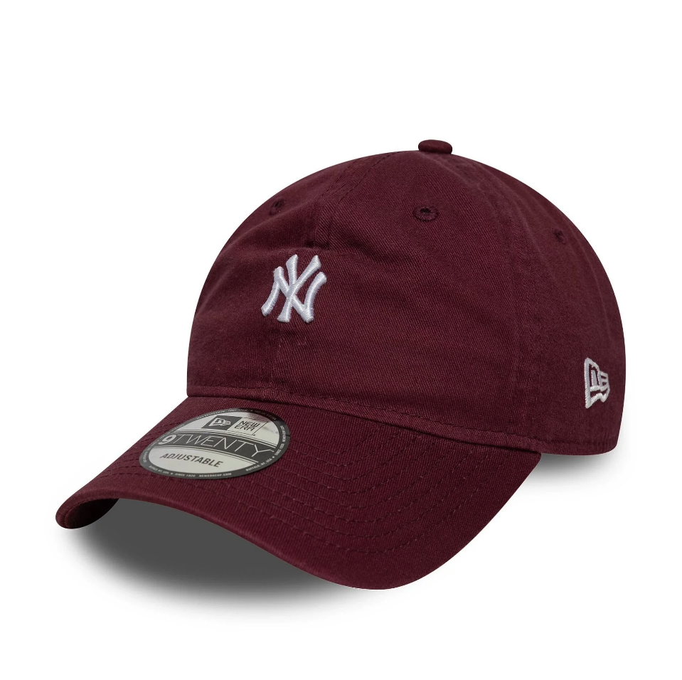 New Era - New York Yankees MLB Mini Logo 9TWENTY Adjustable Cap (Dark Red)