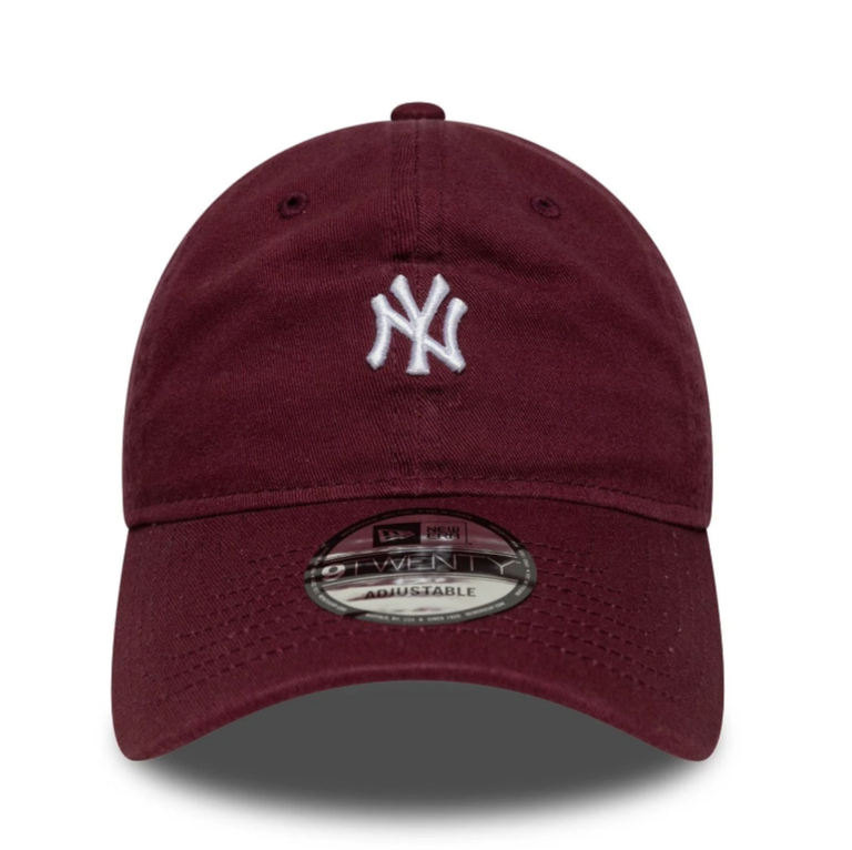New Era - New York Yankees MLB Mini Logo 9TWENTY Adjustable Cap (Dark Red)