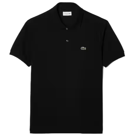 Lacoste - Short Sleeved Ribbed Collar Shirt (Black)