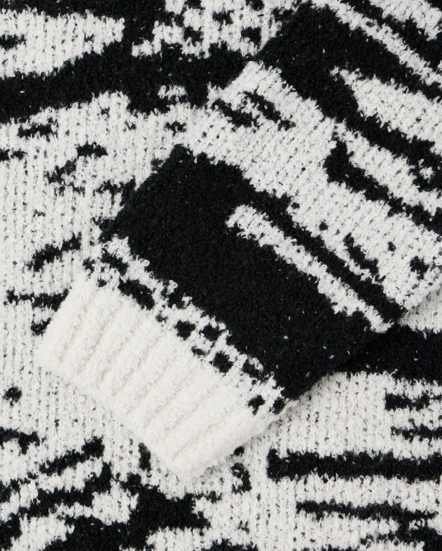 Edwin - Panku Sweater  (White/Black)