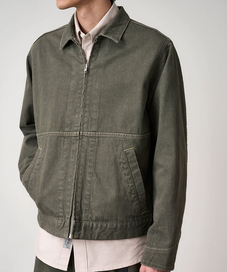 Gramicci - Japanese Slub Denim Jacket (Dark Sage)
