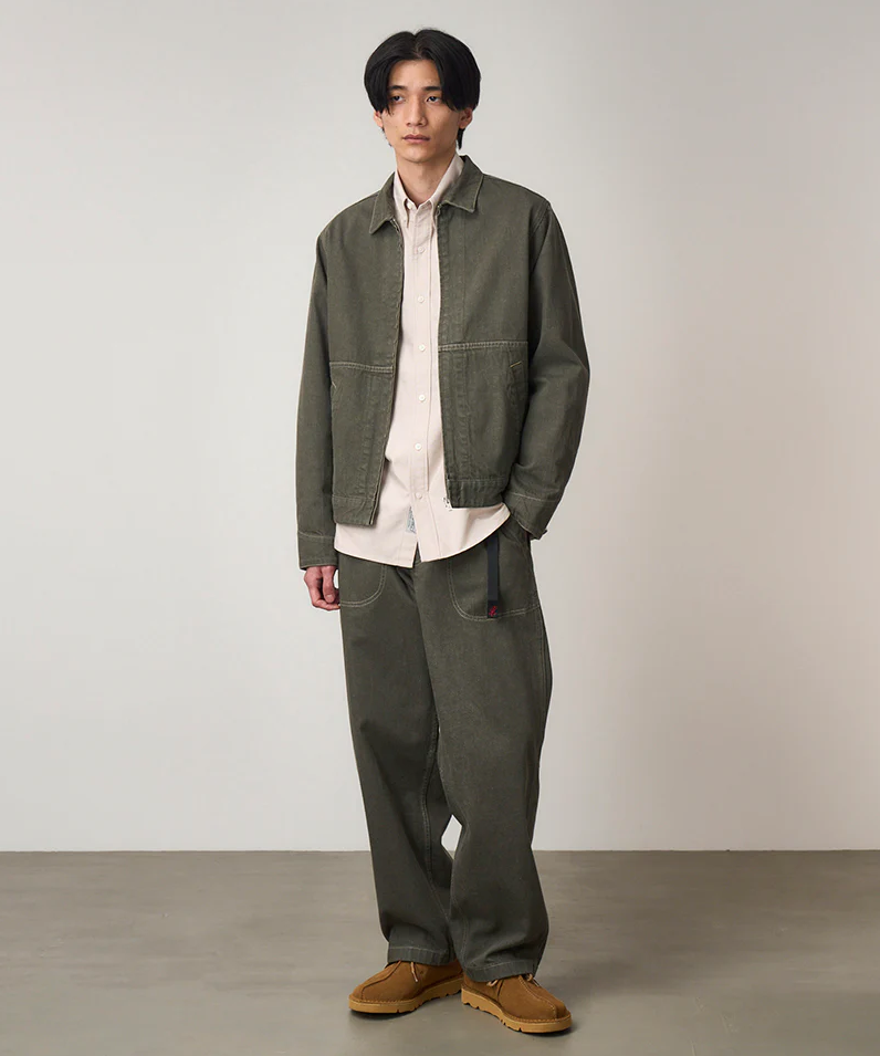Gramicci - Japanese Slub Denim Jacket (Dark Sage)