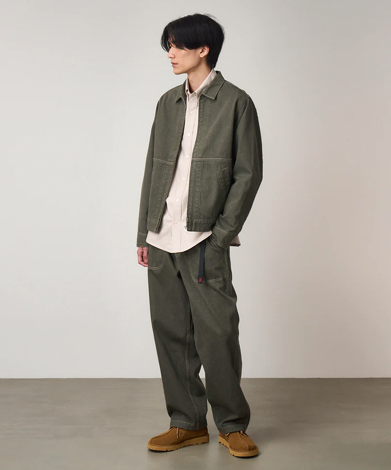 Gramicci - Japanese Slub Denim Jacket (Dark Sage)
