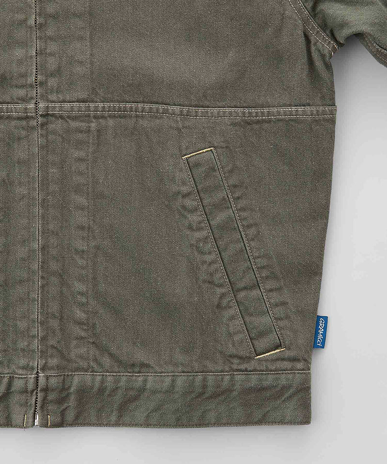 Gramicci - Japanese Slub Denim Jacket (Dark Sage)