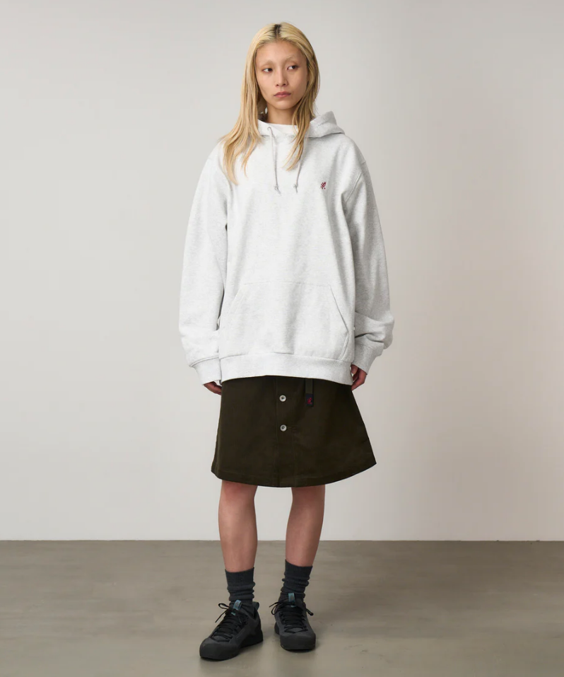 Gramicci - One Point Hooded Sweatshirt (Heather Ash)