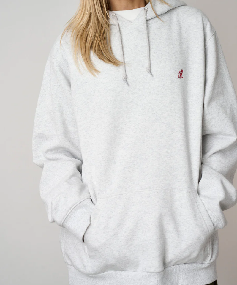 Gramicci - One Point Hooded Sweatshirt (Heather Ash)