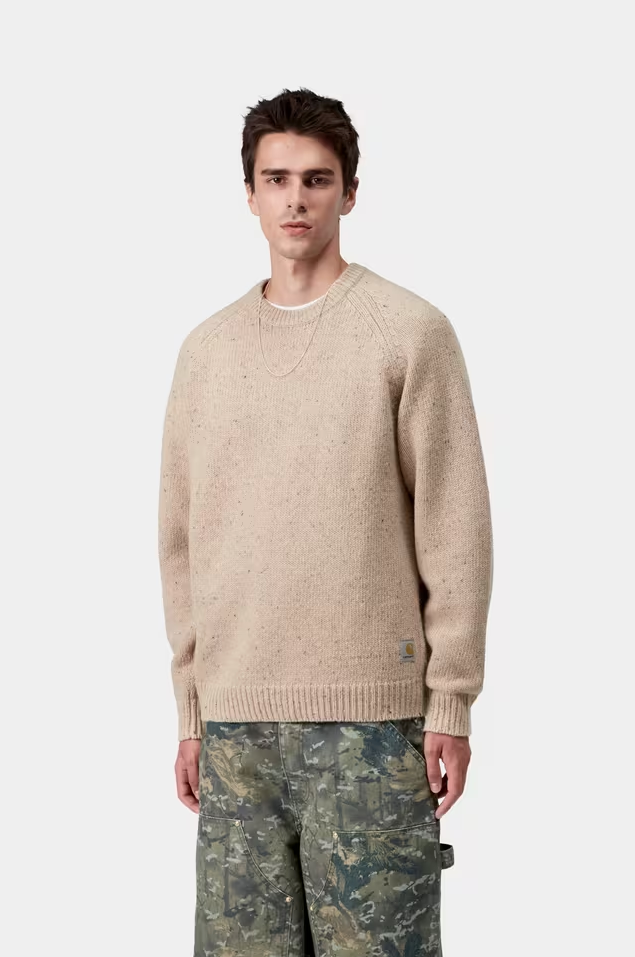 Carhartt WIP - Anglistic Sweater (Speckled Fleur De Sel)