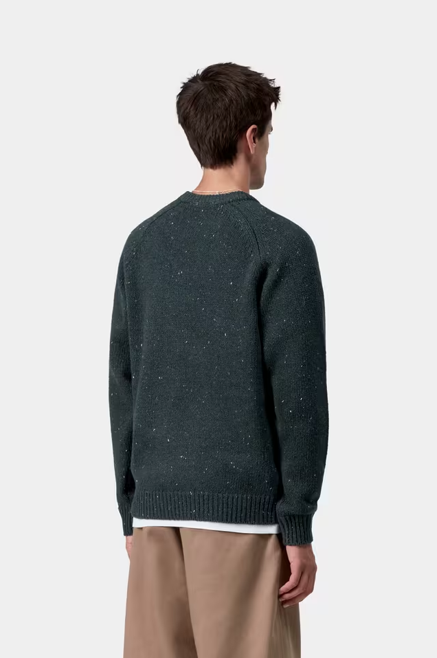 Carhartt WIP - Anglistic Sweater (Speckled Deep Lagoon)