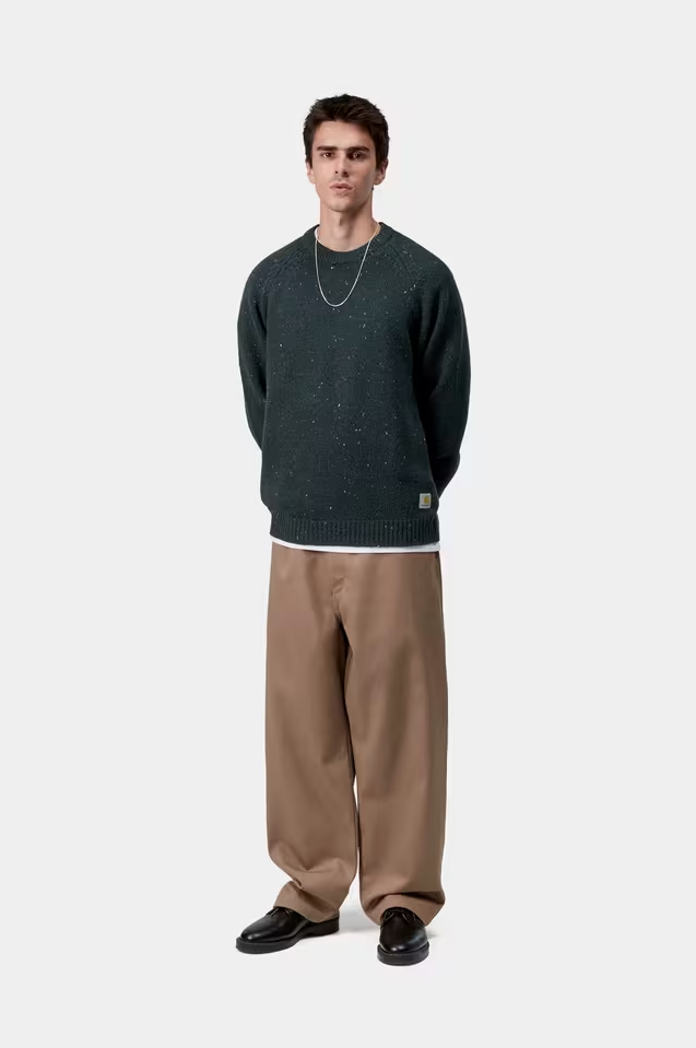 Carhartt WIP - Anglistic Sweater (Speckled Deep Lagoon)