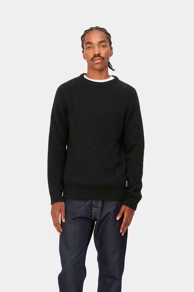 Carhartt WIP - Anglistic Sweater (Speckled Black)
