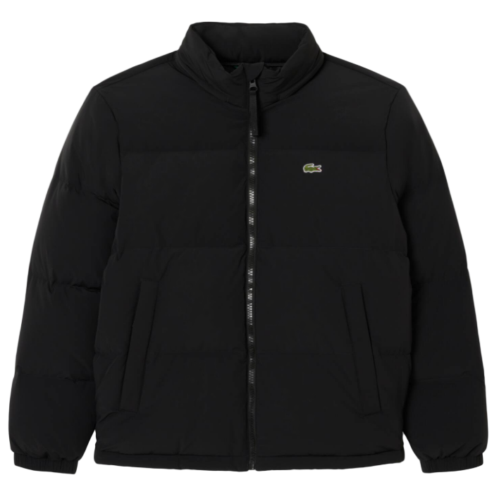 Lacoste - Men's Water-Repellent Hooded Down Jacket (Black)