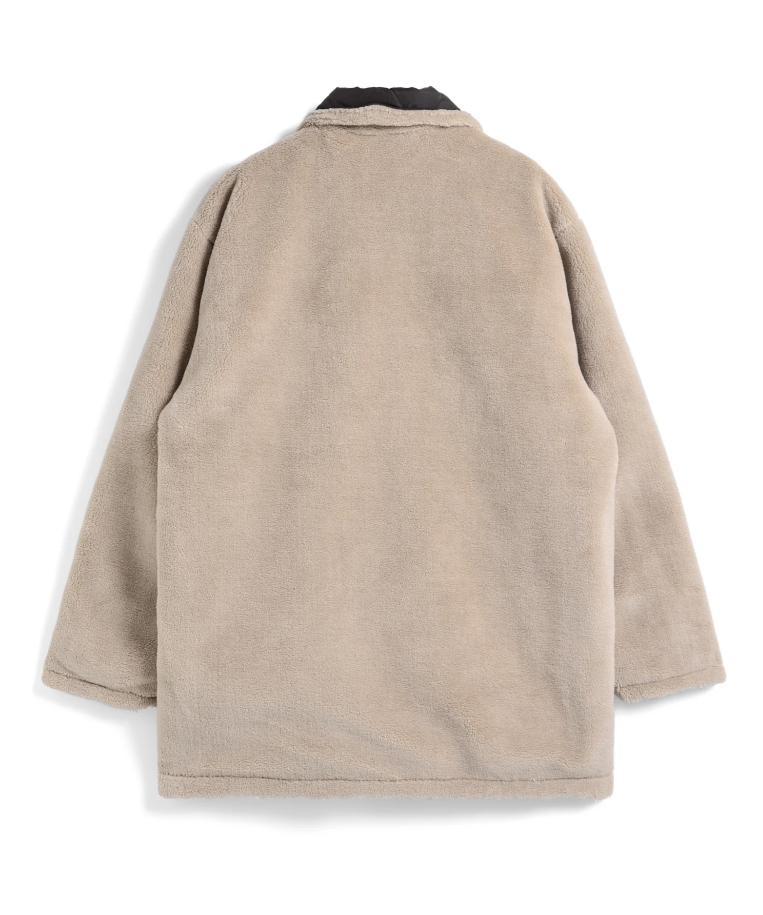 TAION - Unisex Military Reversible Down + Boa N-1 Type Jacket (D. Choco & Beige)