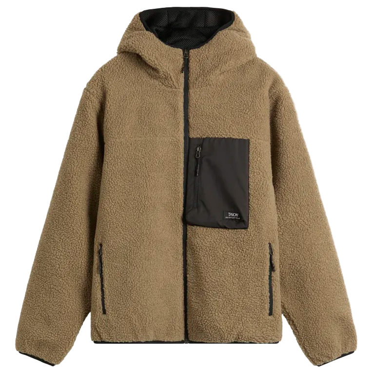 TAION - Mountain W-Zip ''BOA'' Hood Jacket (D.Beige & Black)
