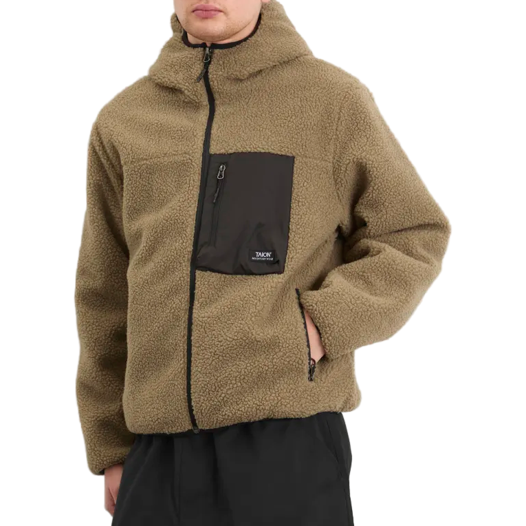 TAION - Mountain W-Zip ''BOA'' Hood Jacket (D.Beige & Black)