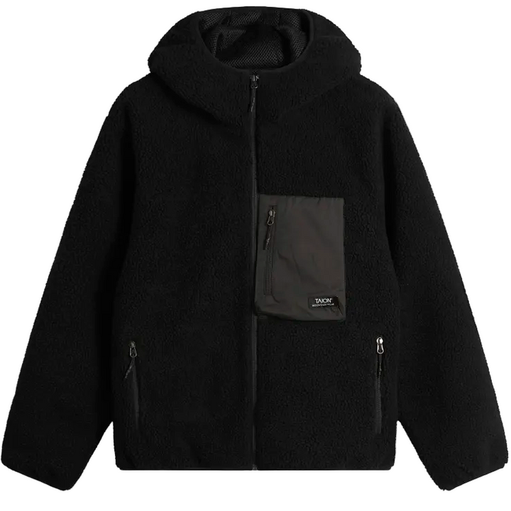 TAION - Mountain W-Zip ''BOA'' Hood Jacket (Black & Black)
