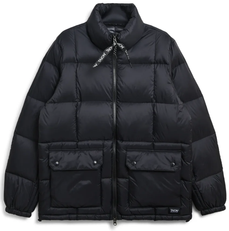 TAION - Unisex Mountain Packable Volume Down Jacket (Black)