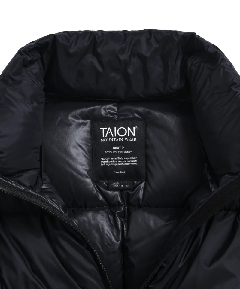 TAION - Unisex Mountain Packable Volume Down Jacket (Black)