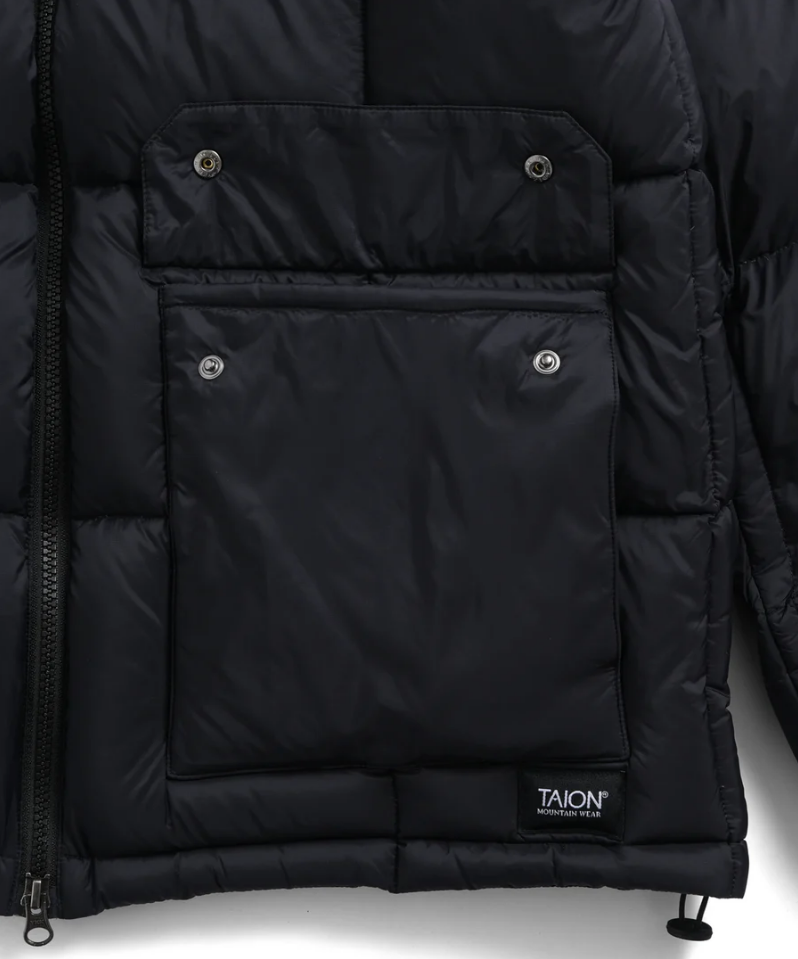 TAION - Unisex Mountain Packable Volume Down Jacket (Black)