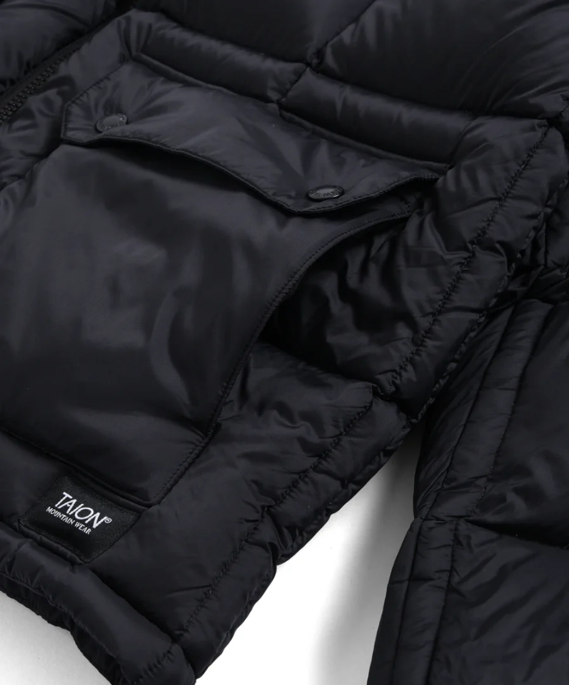 TAION - Unisex Mountain Packable Volume Down Jacket (Black)