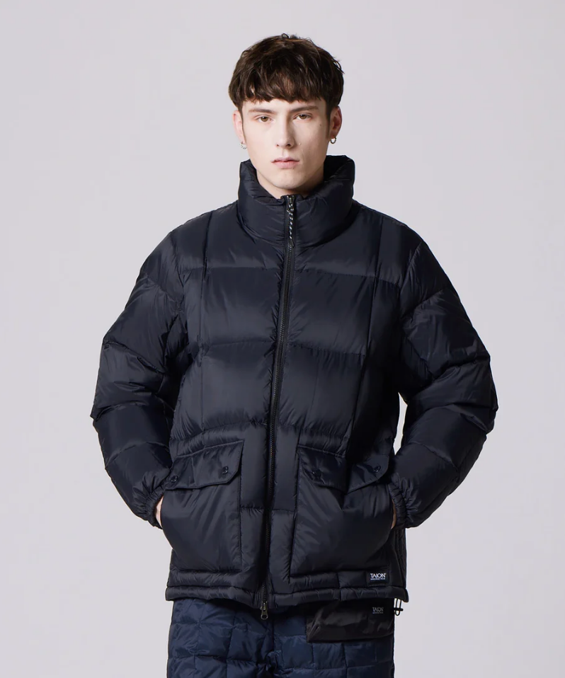 TAION - Unisex Mountain Packable Volume Down Jacket (Black)