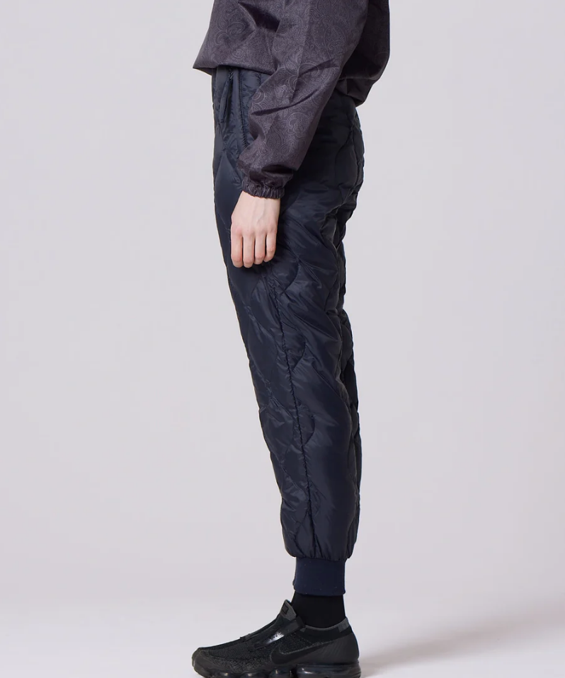 TAION - Unisex Military Down Pants (Soft Shell) (Black)