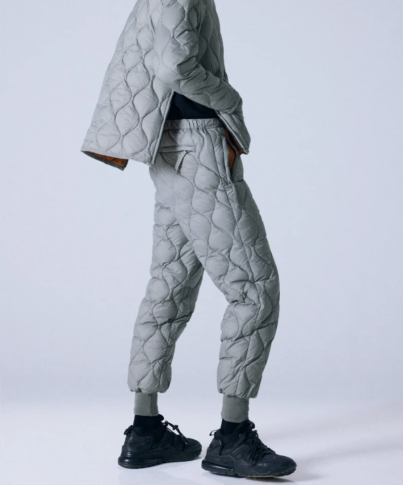 TAION - Unisex Military Down Pants (Soft Shell) (D. Sage Green)