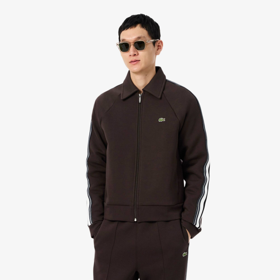Lacoste - French Made Zipped Sweatshirt (Brown)
