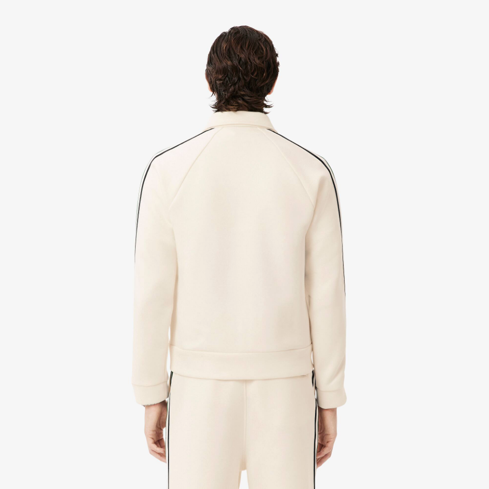 Lacoste - French Made Zipped Sweatshirt (Ecru White)