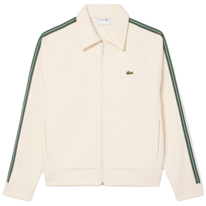 Lacoste - French Made Zipped Sweatshirt (Ecru White)