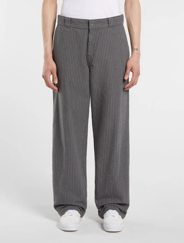 Dickies - Lima Striped Wide Leg Pants (Charcoal)