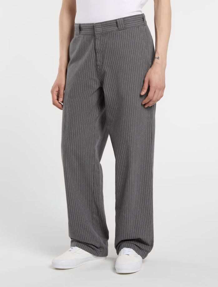 Dickies - Lima Striped Wide Leg Pants (Charcoal)