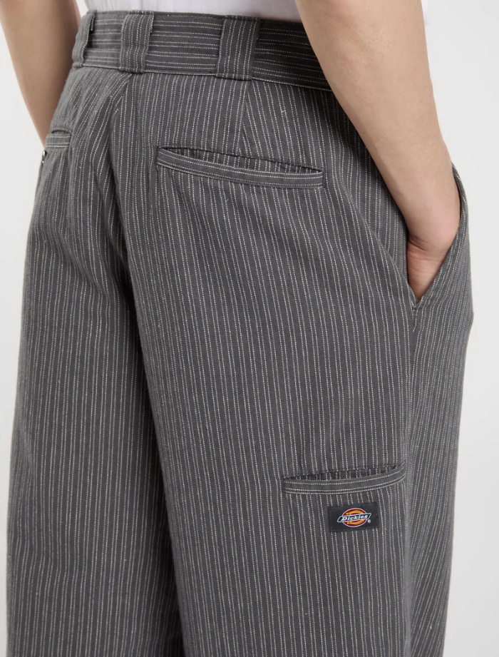 Dickies - Lima Striped Wide Leg Pants (Charcoal)