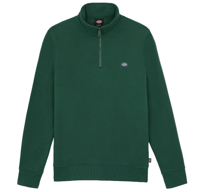 Dickies - Oakport Quarter Zip Sweater (Pine Green)