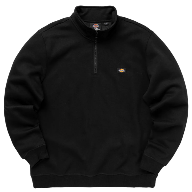 Dickies - Oakport Quarter Zip Sweatshirt (Black)