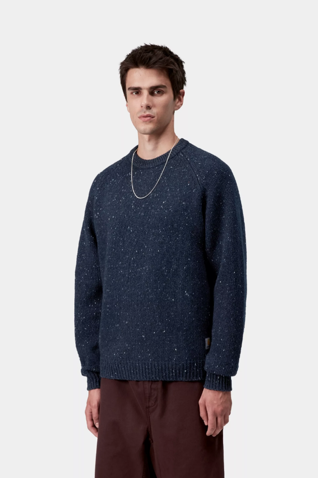 Carhartt WIP - Anglistic Sweater (Speckled Jupiter)
