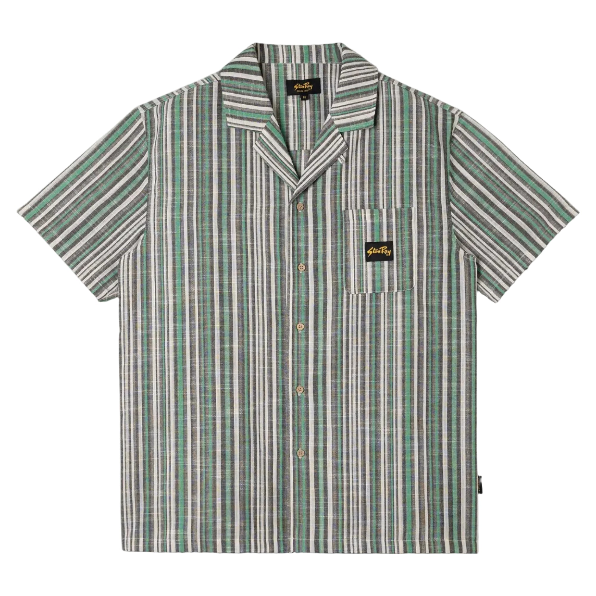 Stan Ray - Tour Shirt (Black/Green Stripe)