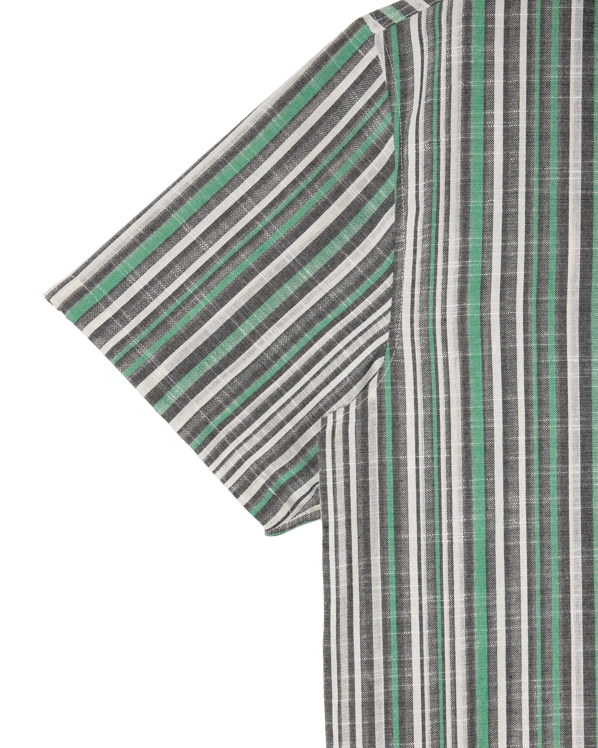 Stan Ray - Tour Shirt (Black/Green Stripe)