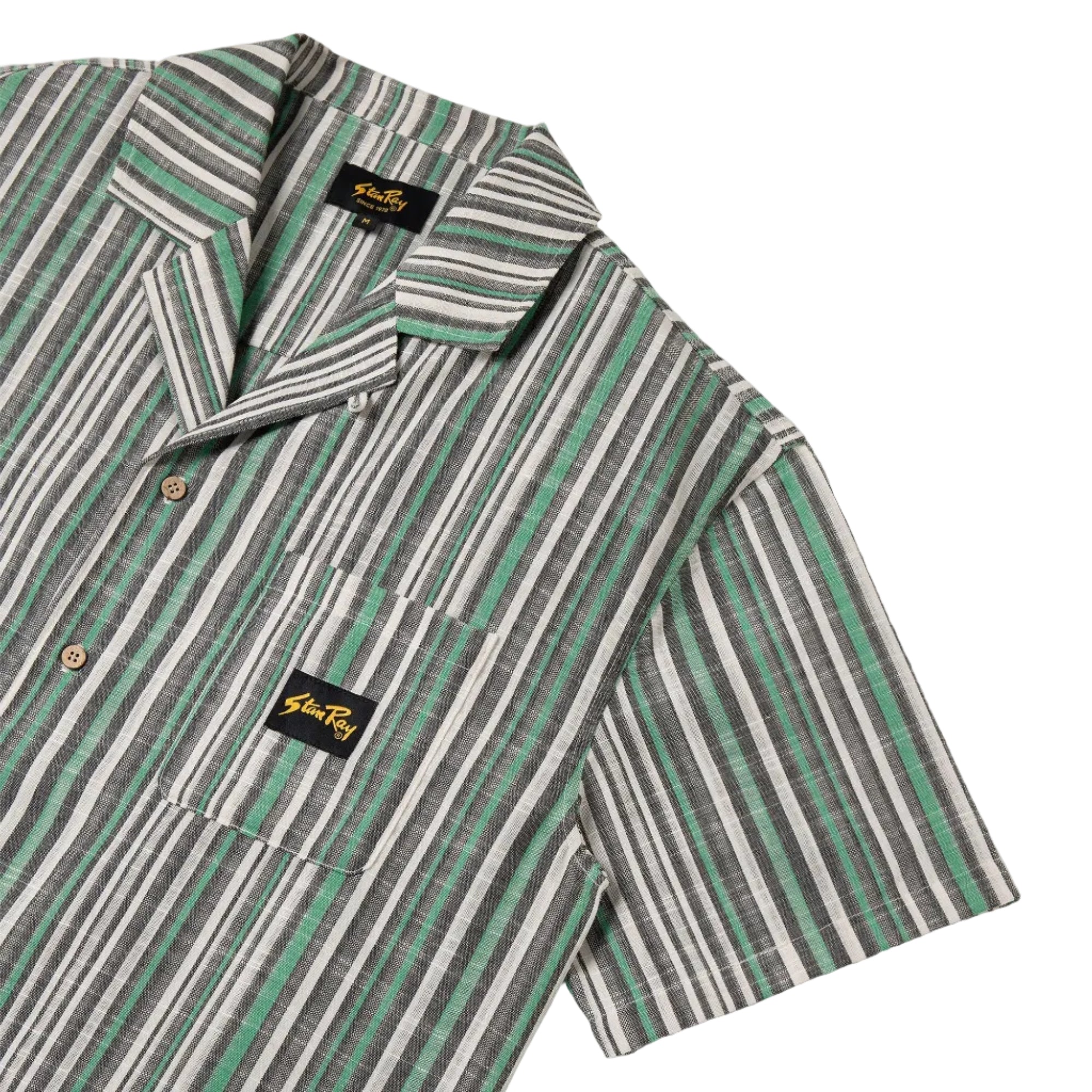 Stan Ray - Tour Shirt (Black/Green Stripe)