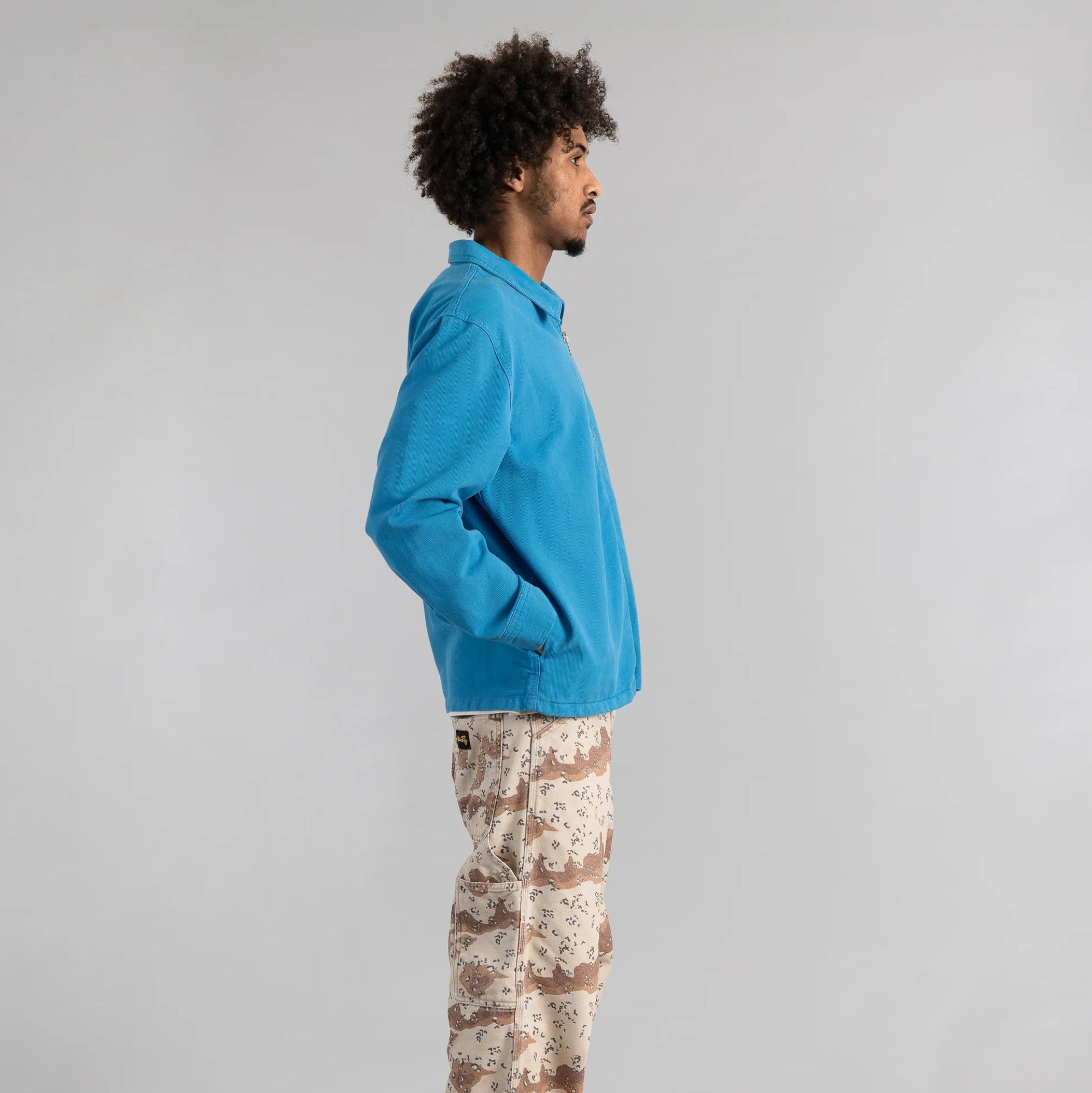 Stan Ray - Zip Shirt (Imperial Blue Bedford Cord)