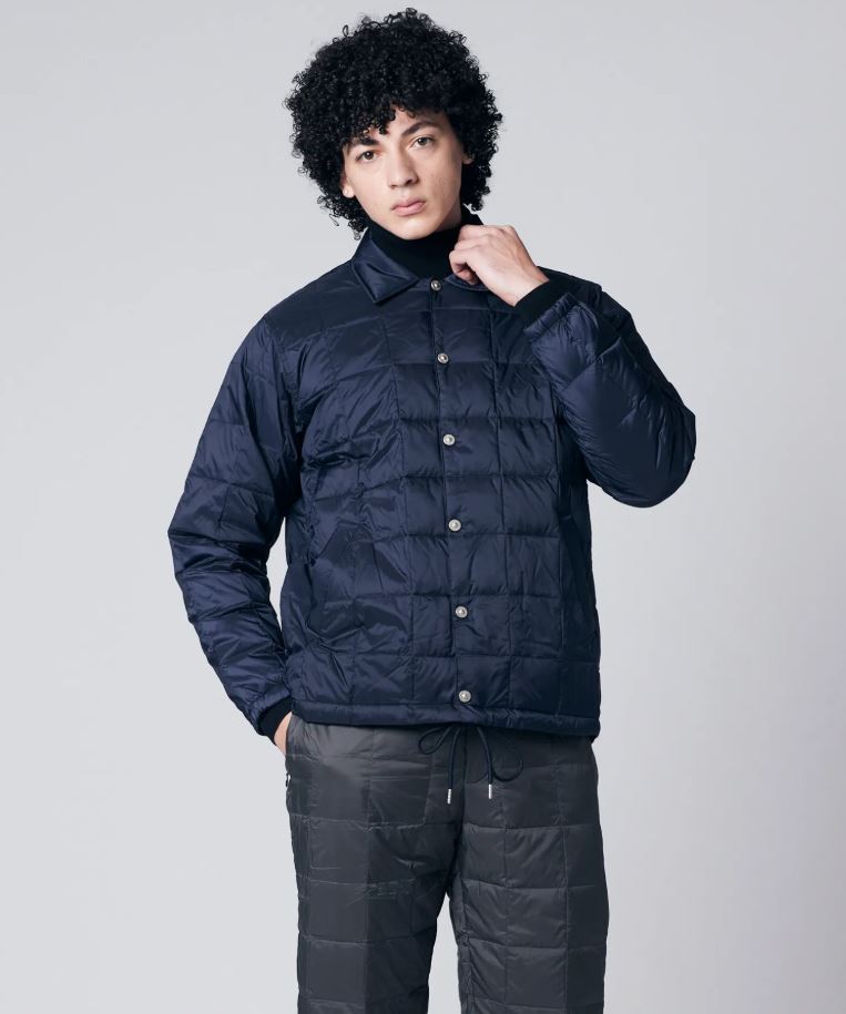 TAION - Basic Down Coach Jacket (Navy)