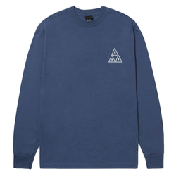 HUF - Set Triple Triangle Long Sleeve T-Shirt (Navy)