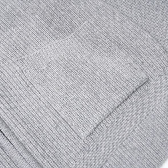 FrizmWORKS - Wool Deck Zip Up Cardigan (Light Gray)