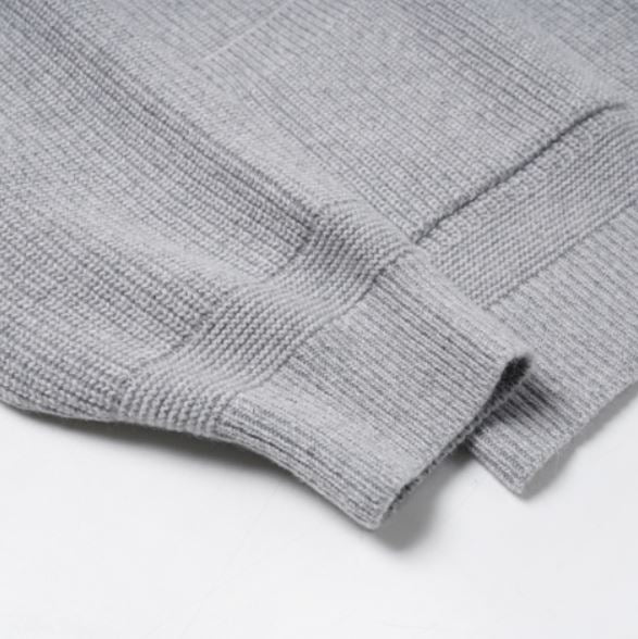 FrizmWORKS - Wool Deck Zip Up Cardigan (Light Gray)