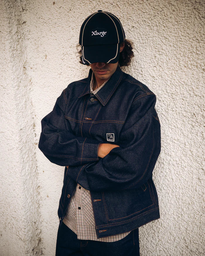 Xlarge - Label Denim Jacket (Indigo)