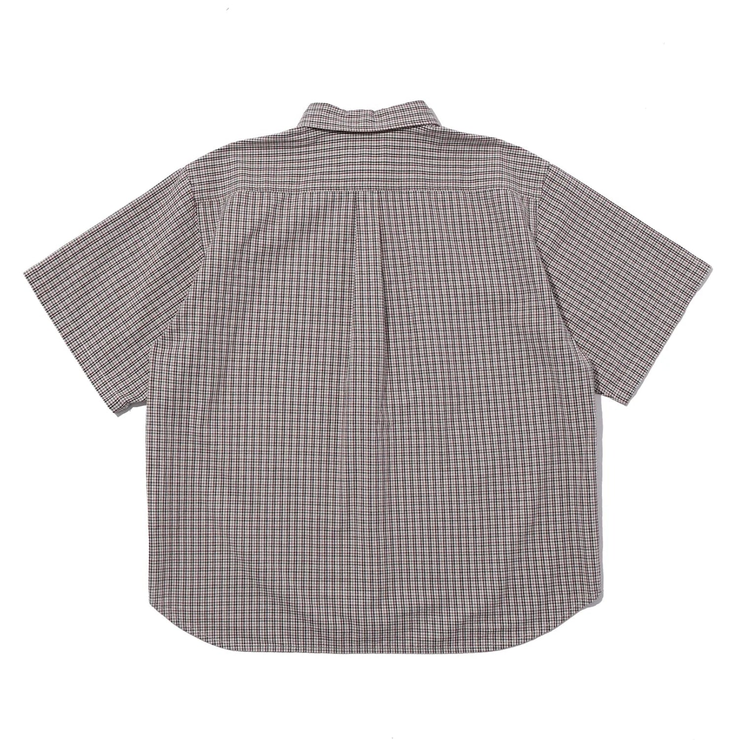 Xlarge - Check Double Sleeves Shirt (Beige)