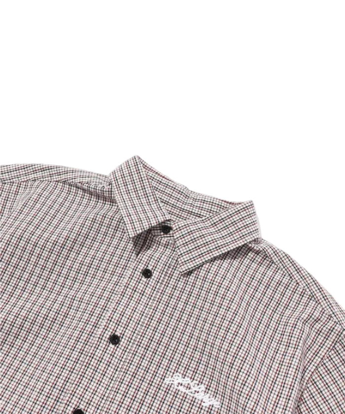 Xlarge - Check Double Sleeves Shirt (Beige)