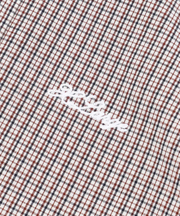 Xlarge - Check Double Sleeves Shirt (Beige)