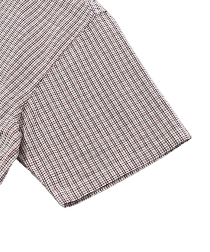 Xlarge - Check Double Sleeves Shirt (Beige)