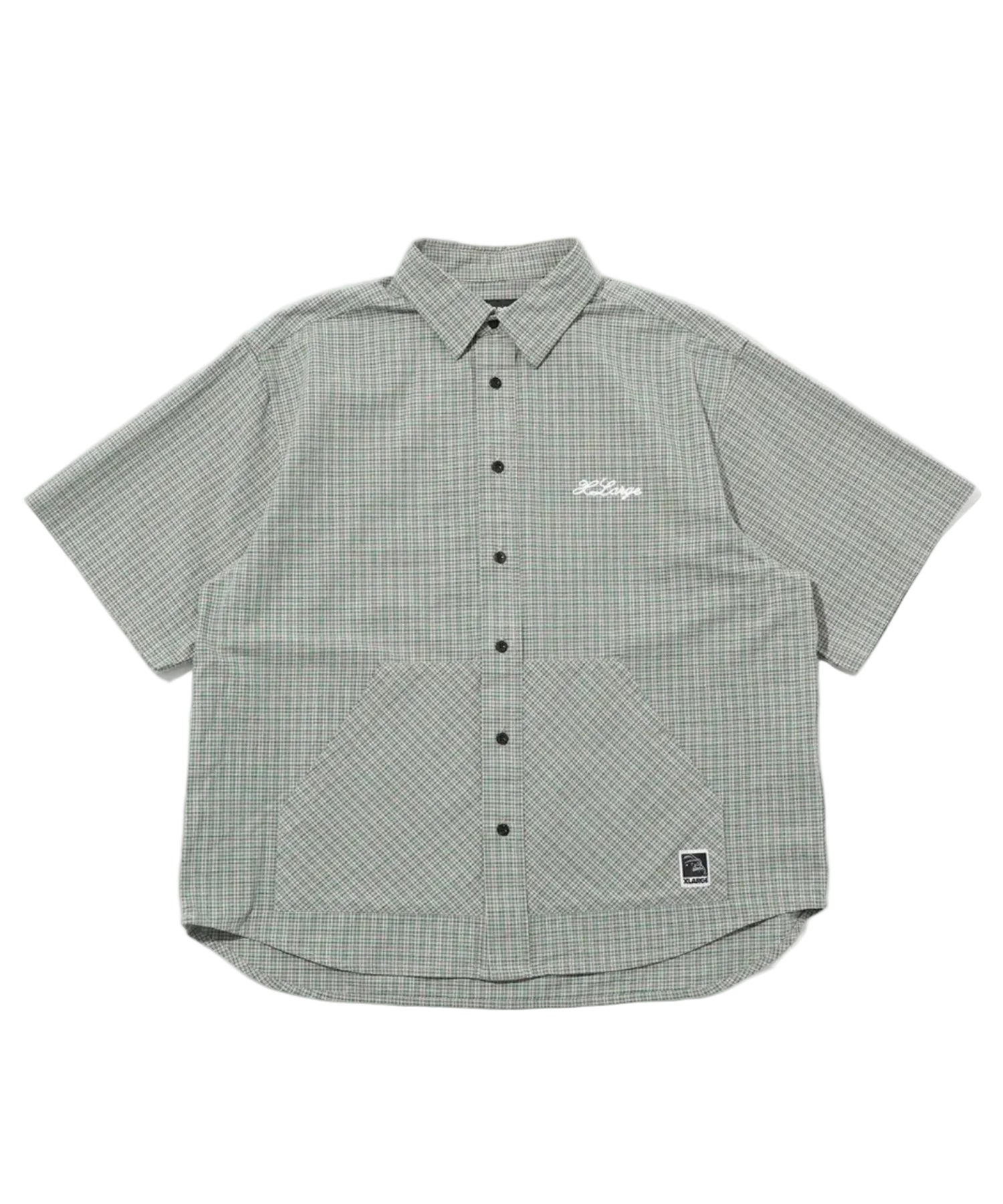 Xlarge - Check Double Sleeves Shirt (Green)